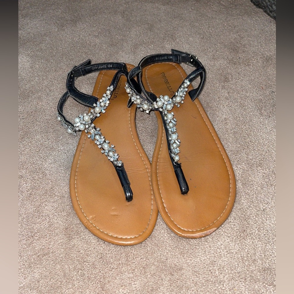 Sparkly/Pearl Sandals